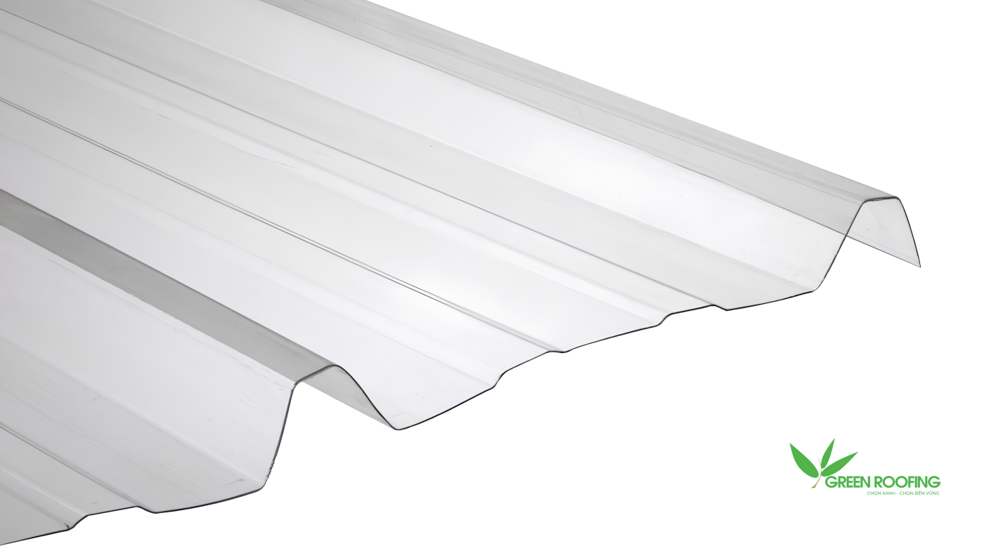 Trong số các biên dạng đã phân loại ở trên, Green Roofing hiện cung cấp tôn lấy sáng dạng sóng polycarbonate nhập khẩu Hàn Quốc với biên dạng 5 sóng vuông