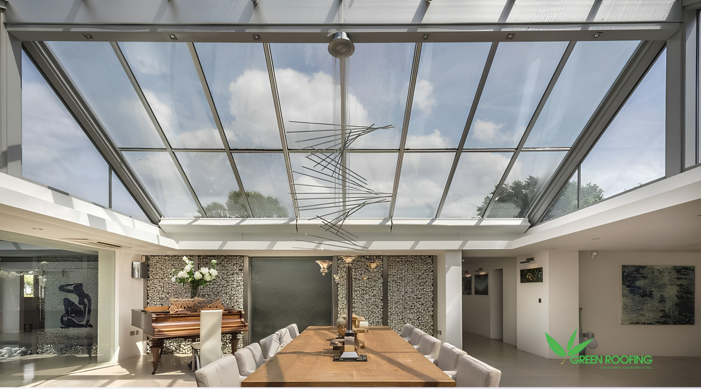 Mái giếng trời polycarbonate