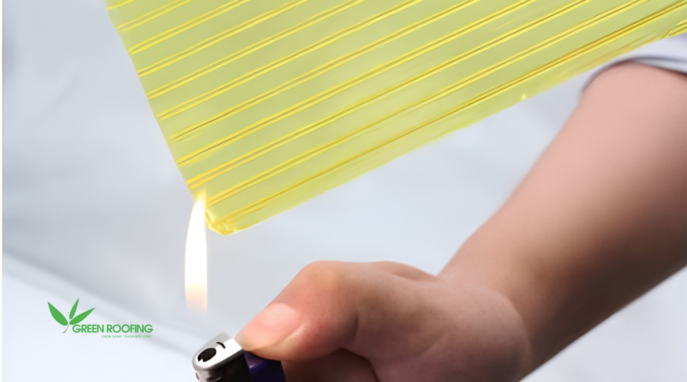 Tấm nhựa thông minh chính hãng đạt tiêu chuẩn tự dập tắt lửa