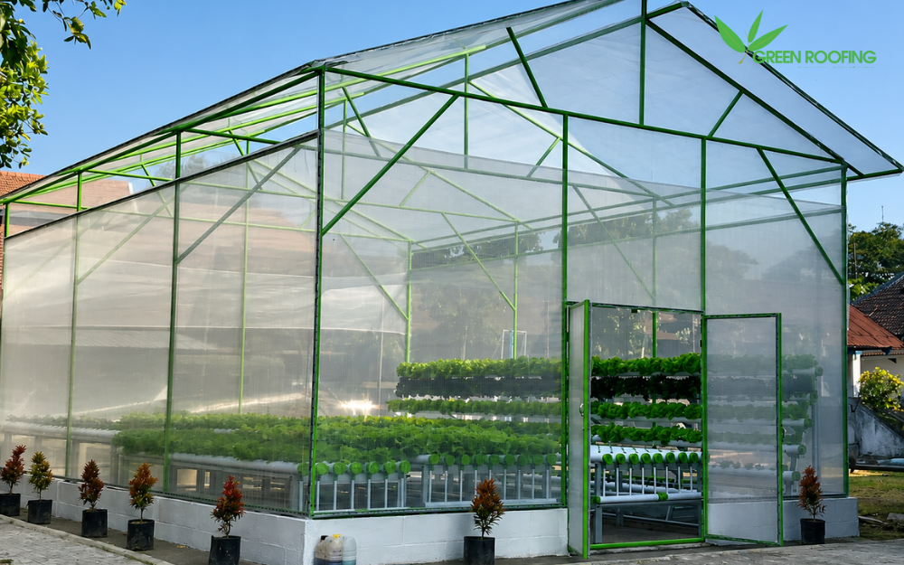 Tấm polycarbonate rỗng làm nhà kính, vườn ươm