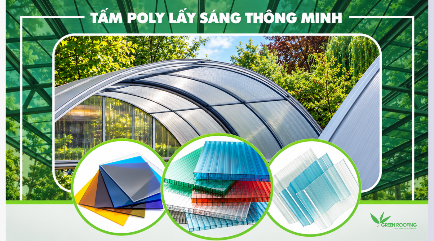 Trọn Bộ Các Dòng Tấm Giá Mềm Tại Green Roofing