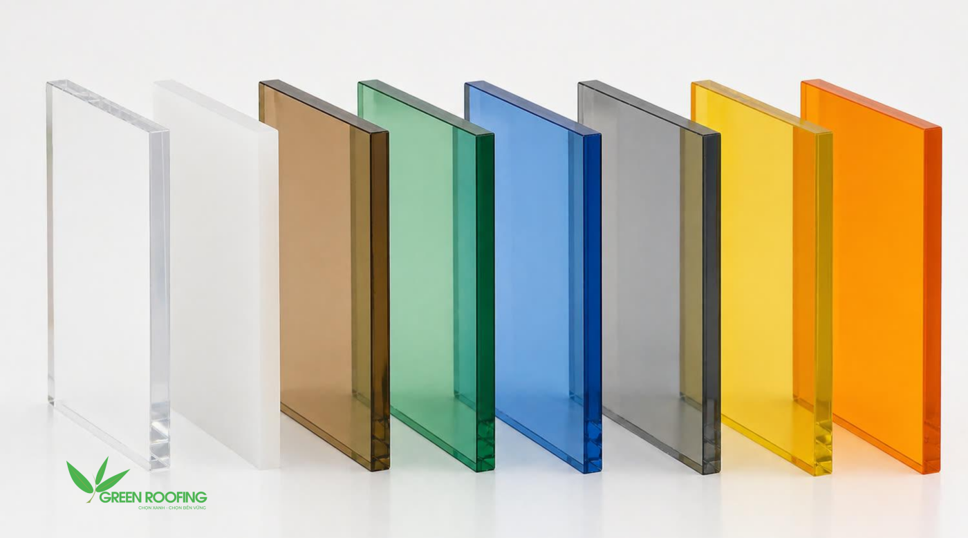 Báo giá tấm polycarbonate đặc ruột hàn quốc