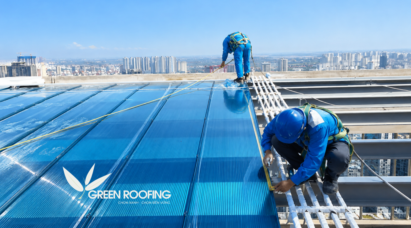Đo chính xác chiều dài và chiều rộng khu vực cần lắp đặt, ghi lại số liệu cụ thể trước khi tính toán