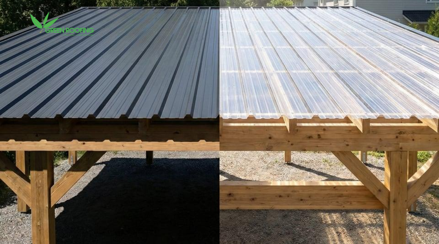 Tấm lợp polycarbonate nhẹ hơn kính cường lực khoảng 50%.