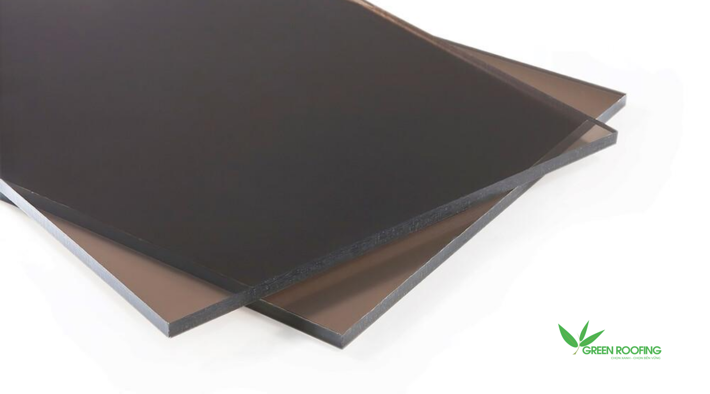 Green Roofing là nhà phân phối chính thức dòng tấm polycarbonate đặc màu trà S-Polytech tại Việt Nam.