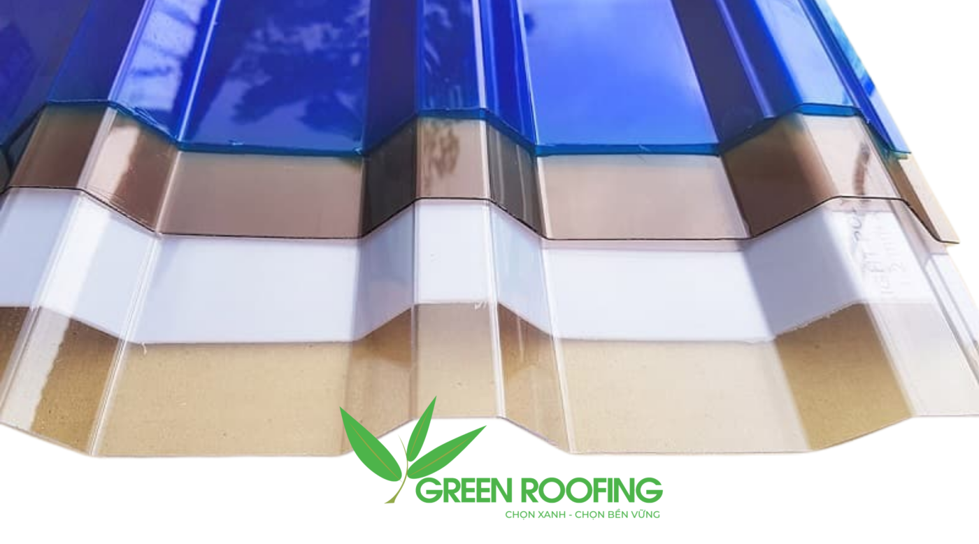 Green Roofing hiện cung cấp tôn lấy sáng dạng sóng polycarbonate nhập khẩu Hàn Quốc
